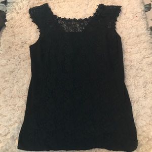 BNWT black lace Express top